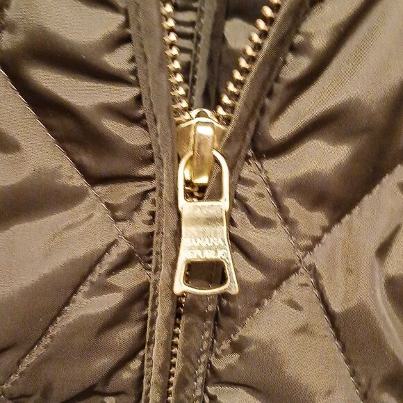 WMNS EUC Banana Republic Olive Quilted Field Jacket XS - Picture 5 of 9